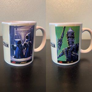 2 Star Wars The Mandalorian Mugs  #2 IG -11 and  #10 Jawas ~ George Lucas Films